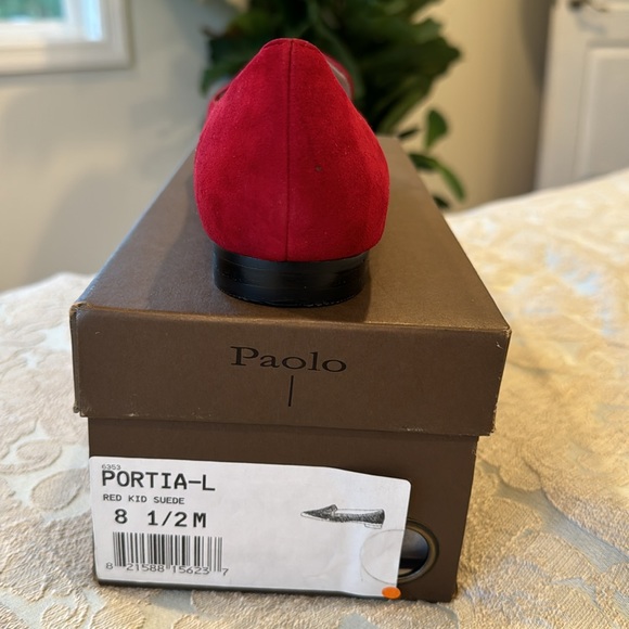 Red suede loafers work shoes - Picture 3 of 3